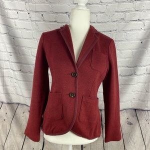 Lands End fleece blazer